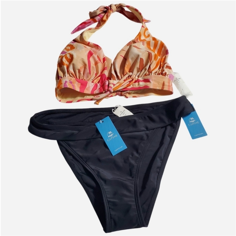 NWT Cupshe Multicolor Bikini Set